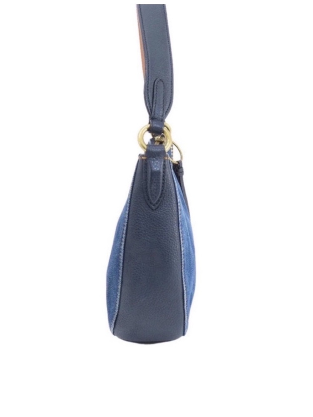 NWT Coach Denim Sutton Crossbody with Leather Strap and Gold Hardware - Picture 5 of 8